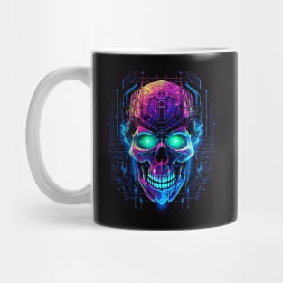 Sci fi Skull Neon Light Mug